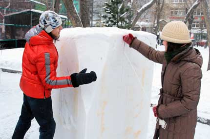 Подведение итогов фестиваля снежной скульптуры cостоится 12 января
