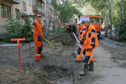 Благоустройство новосибирских дворов в 2012 году