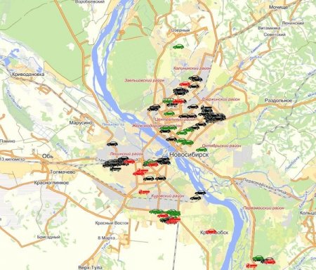 В Новосибирске обнаружены 284 брошенных автомобиля