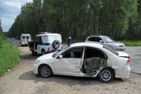 В Новосибирской области перевернулся «Лексус»