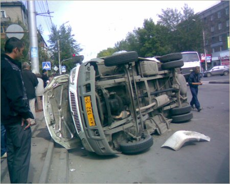 Новосибирские маршрутки стали чаще попадать в ДТП