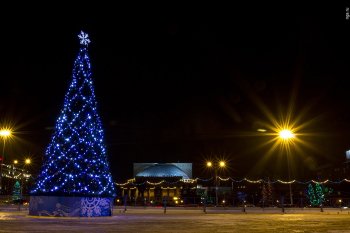 Открытие главной елки Новосибирска состоялось в 30-градусный мороз